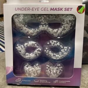 Cooling Gel Eye Mask with Eye Holes for Puffiness & Swelling, Reusable Hot Cold